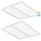Luxrite 2x2 FT Troffer LED Panel Lights 3CCT 3500K-5000K 25/30/35W Up to 3850LM 0-10V Dimmable DLC UL, 2PK LR25705-2PK - alternate 1